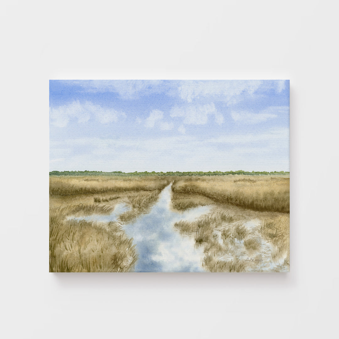 Coastal Wetlands Marsh Painting