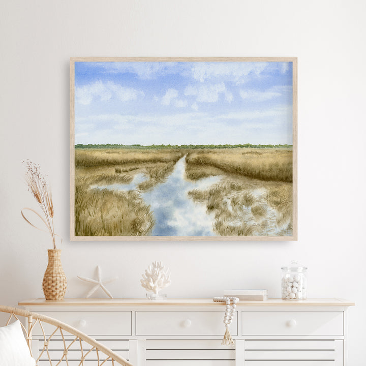 Coastal Wetlands Marsh Painting