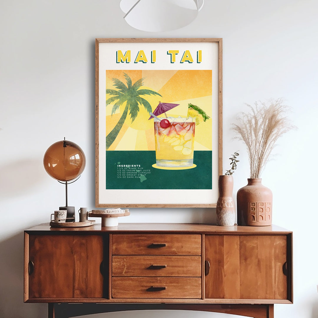 Mai Tai Cocktail Poster