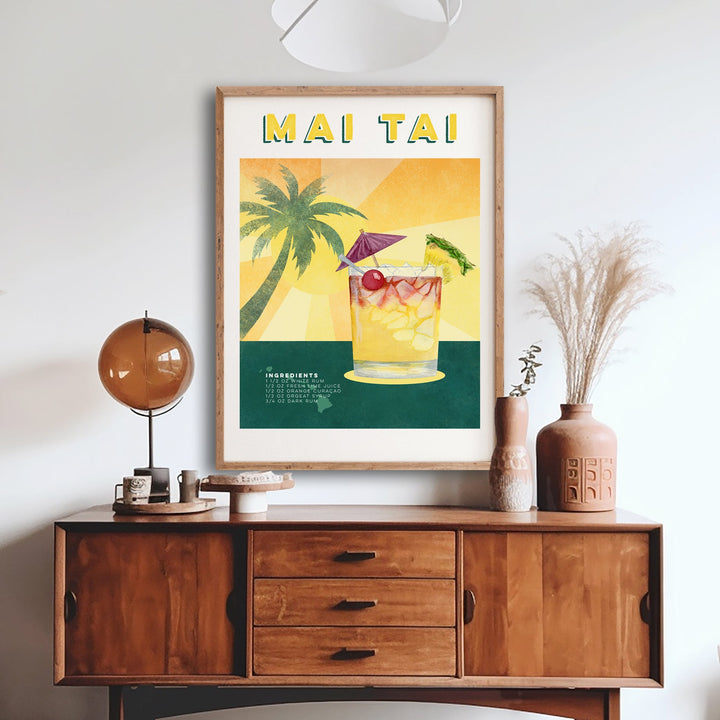 Mai Tai Cocktail Poster