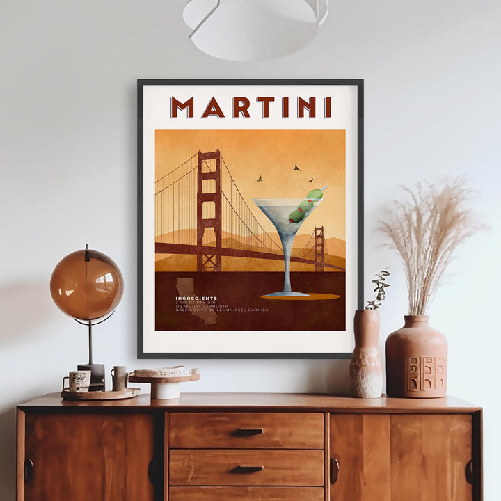 Martini Cocktail Poster