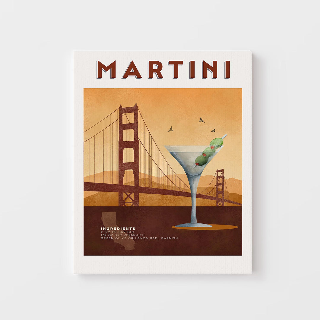 Martini Cocktail Poster