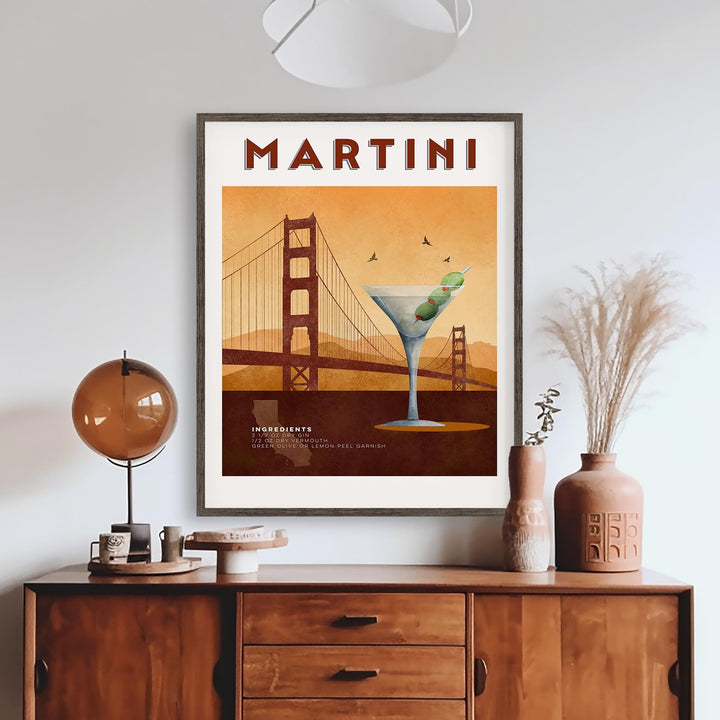 Martini Cocktail Poster