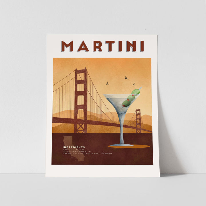 Martini Cocktail Poster