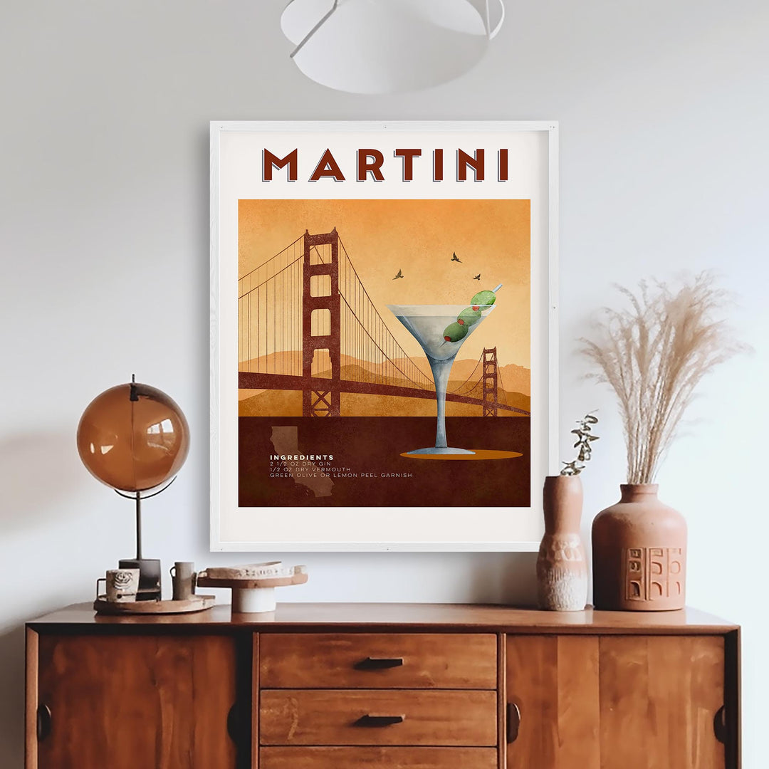 Martini Cocktail Poster